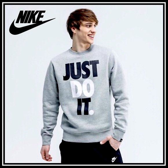 Nike Other - Nike 'Just Do It' Men's JDI Fleece Crewneck Sweatshirt (Like NEW) Size Large (L)